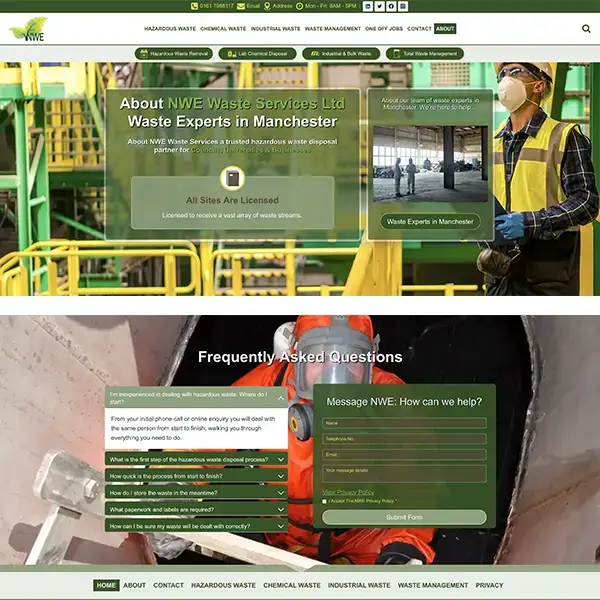 NWE Waste Services Ltd - Website by Trinity Web Design Ltd - Modal