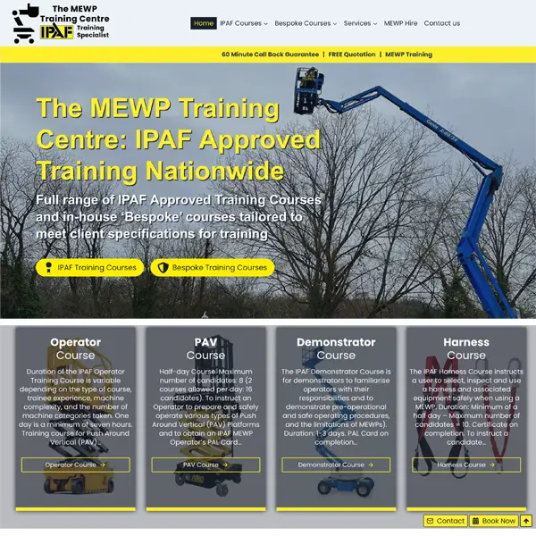 The MEWP Training Centre Trinity Client